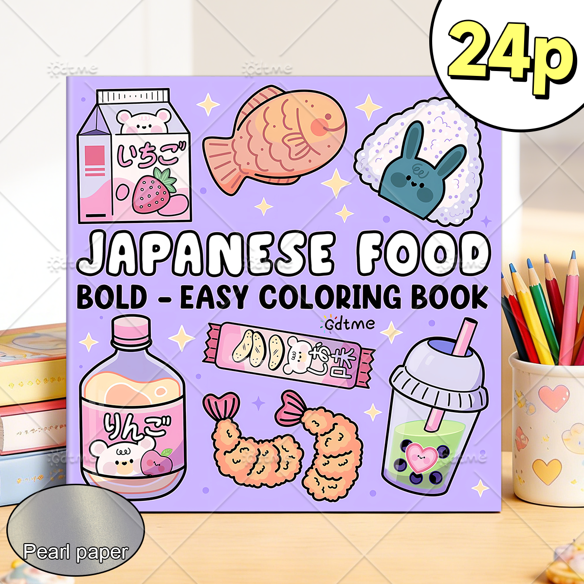 JAPANESE FOOD Bold-easy Patter - Food Snacks Coloring Book avaliação e preço