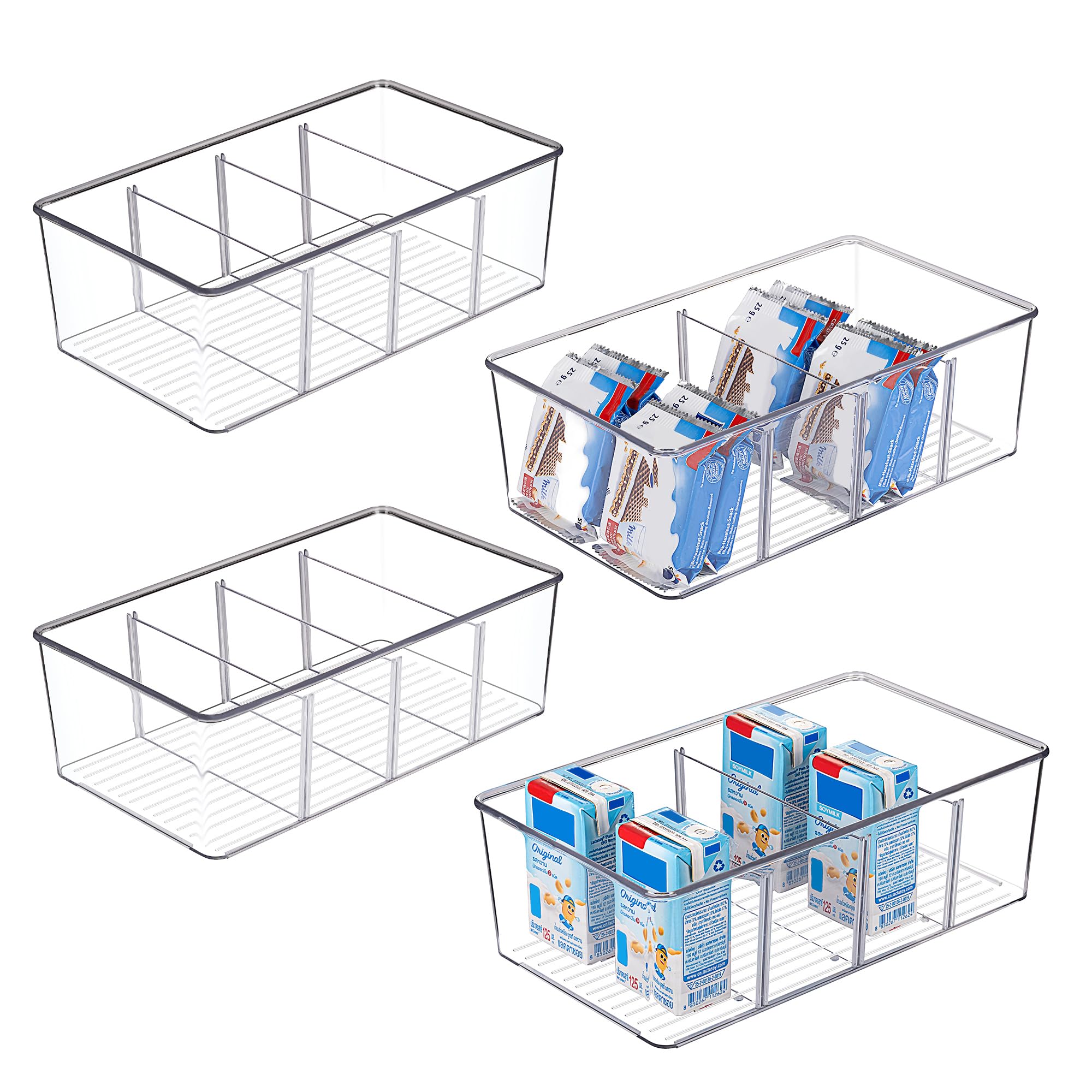 4 Compartment Food Storage Org - Food Snacks Packets avaliação e preço