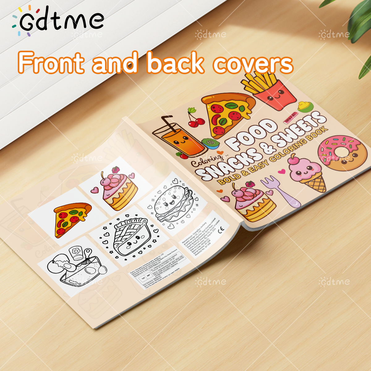 FOOD SNACKS & SWEETS Themed Co - Food Snacks Coloring Book avaliação e preço