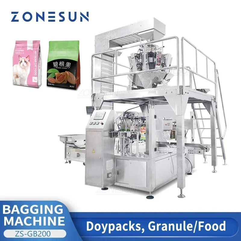 ZONESUN ZS-GB200 Automatic Gra - Food Snacks Packets avaliação e preço