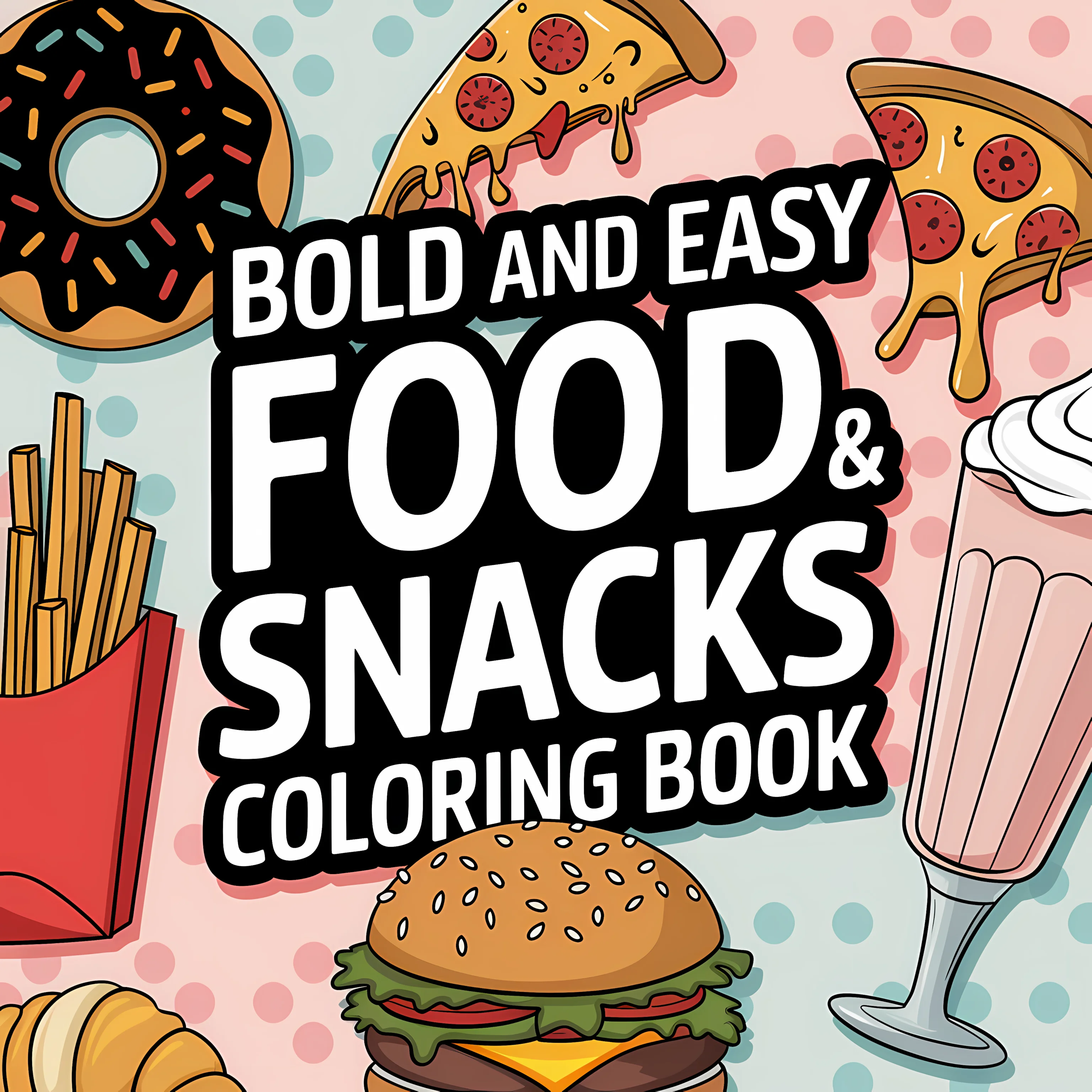 Easy Food and Snacks Coloring  - Food Snacks Coloring Book avaliação e preço
