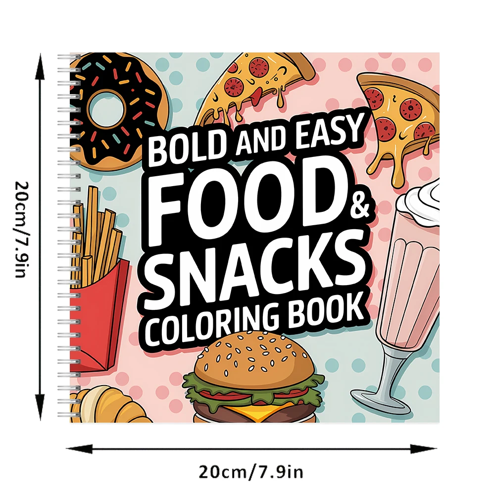 Easy Food and Snacks Coloring  - Food Snacks Coloring Book avaliação e preço