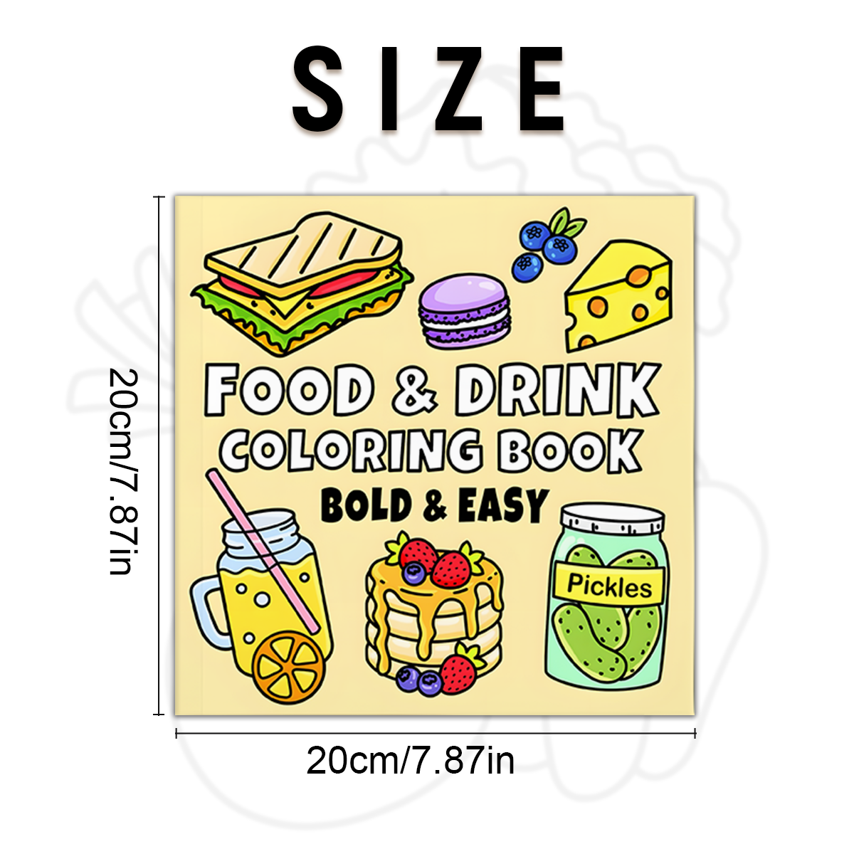 Delicious Treats Coloring Book - Food Snacks Coloring Book avaliação e preço