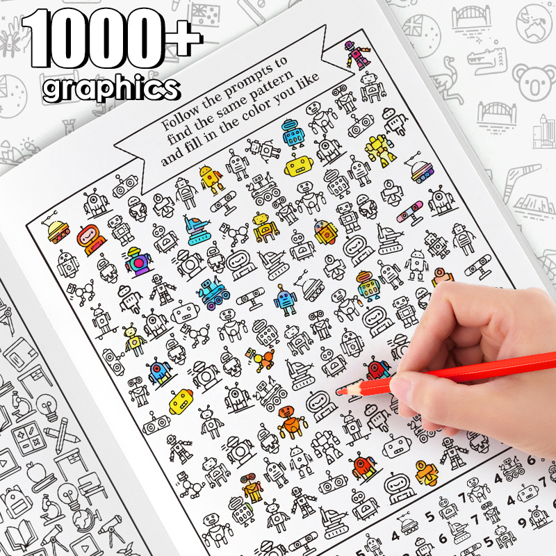 Interactive Book with Hidden P - Food Snacks Coloring Book avaliação e preço