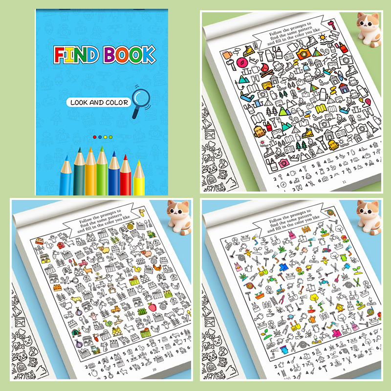 Interactive Book with Hidden P - Food Snacks Coloring Book avaliação e preço
