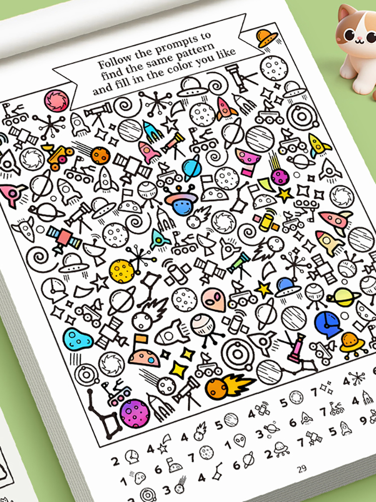 Interactive Book with Hidden P - Food Snacks Coloring Book avaliação e preço