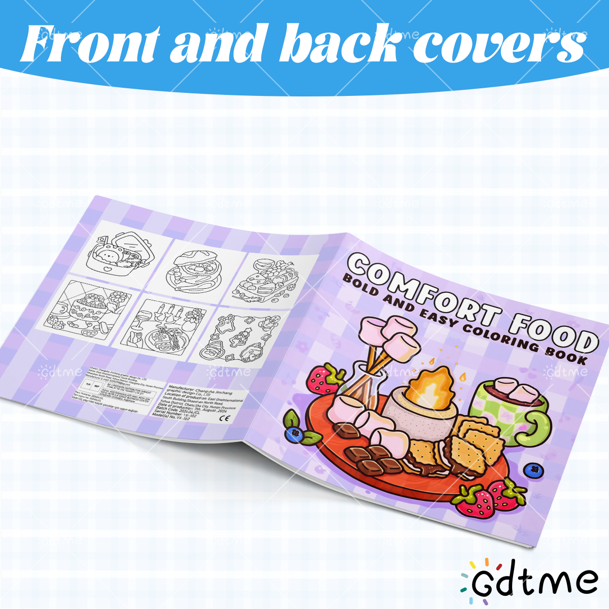 COMFORT FOOD BOLD AND EASY 24  - Food Snacks Coloring Book avaliação e preço