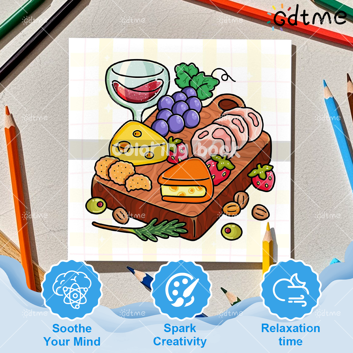 COMFORT FOOD BOLD AND EASY 24  - Food Snacks Coloring Book avaliação e preço