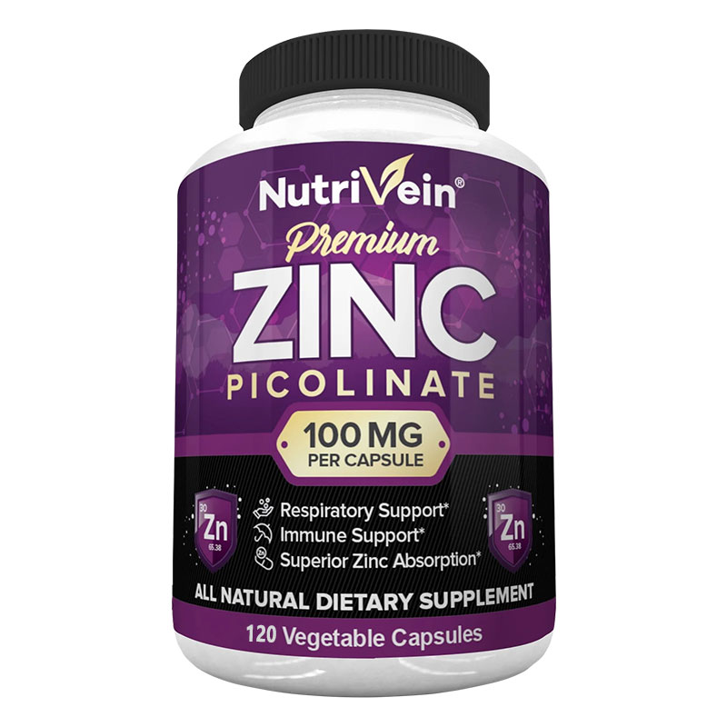 Premium Zinc Picolinate 100mg  - Food Zinc avaliação e preço