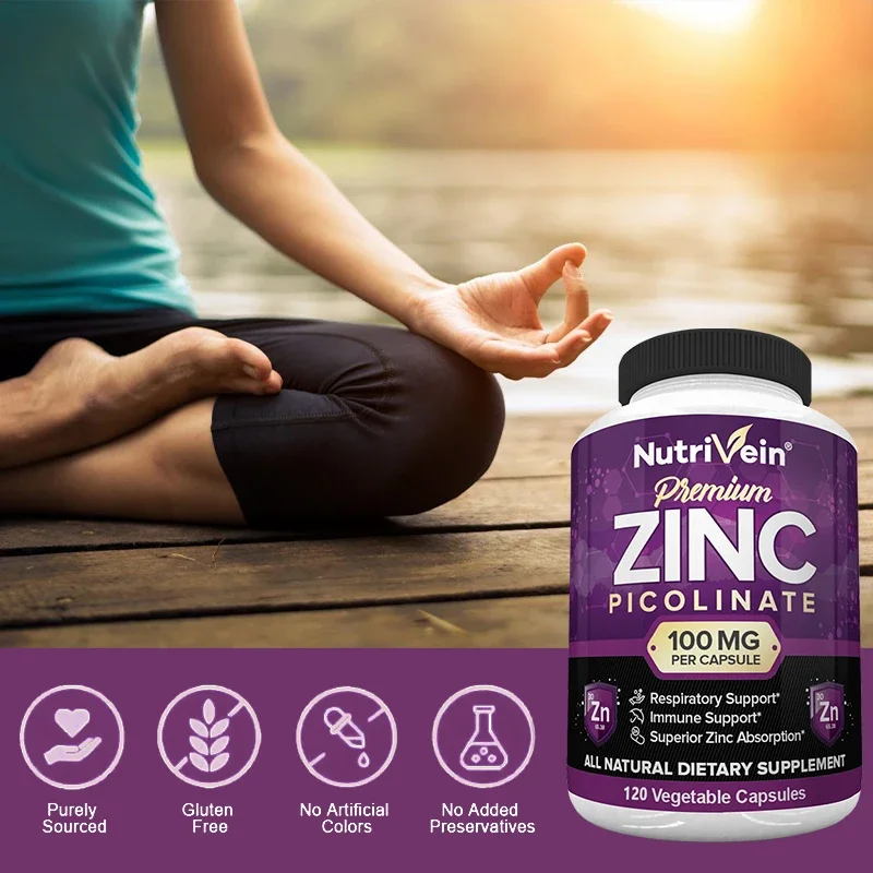 Premium Zinc Picolinate 100mg  - Food Zinc avaliação e preço