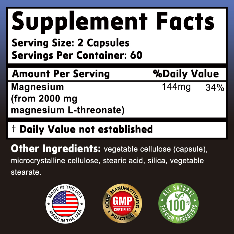 Magnesium L-Threonate Suppleme - Food Zinc avaliação e preço