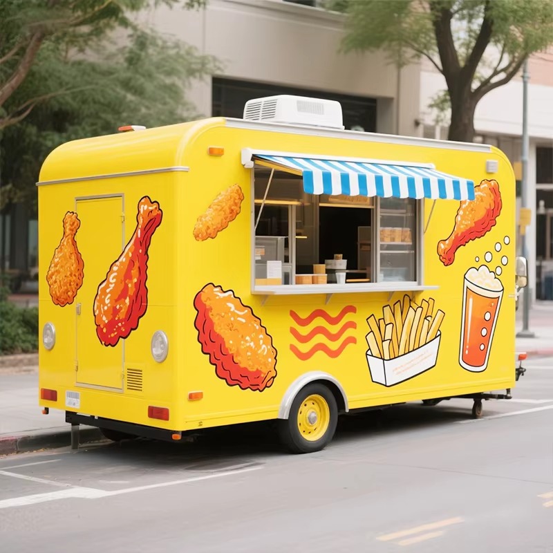 Portable Food Cart Trailer Cof - Food Snacks That Start With A avaliação e preço