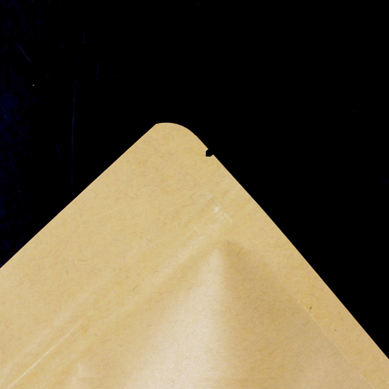 100PCS Brown Doypack Kraft Pac - Food Snacks Packets avaliação e preço