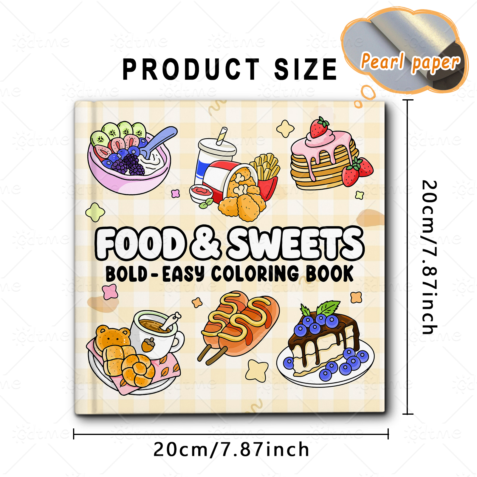 FOOD SWEETS Bold-easy Patterns - Food Snacks Coloring Book avaliação e preço