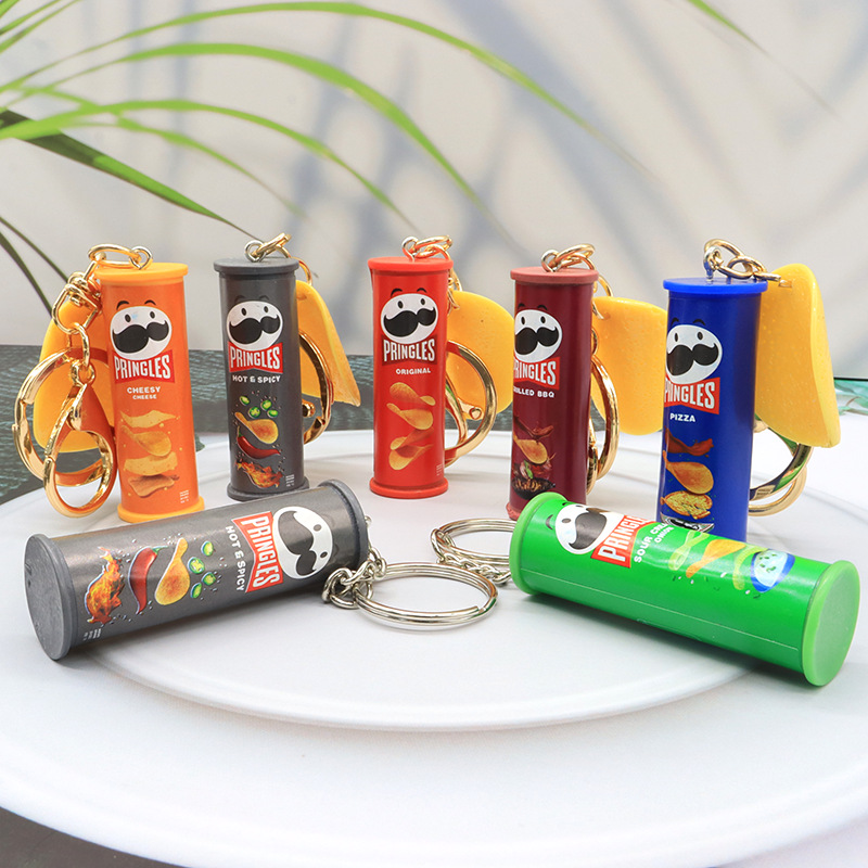 Creative Potato Chip Keychain  - Food Zinc avaliação e preço