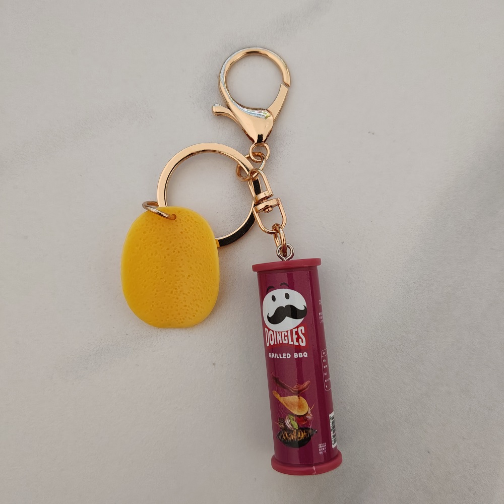 Creative Potato Chip Keychain  - Food Zinc avaliação e preço