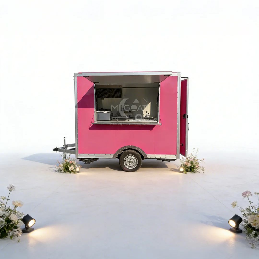 Trendy Pink Mobile Food Truck  - Food E Snacks avaliação e preço