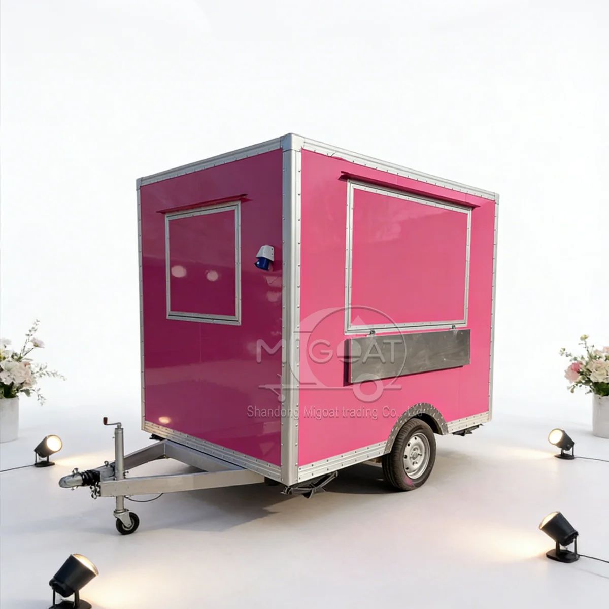 Trendy Pink Mobile Food Truck  - Food E Snacks avaliação e preço