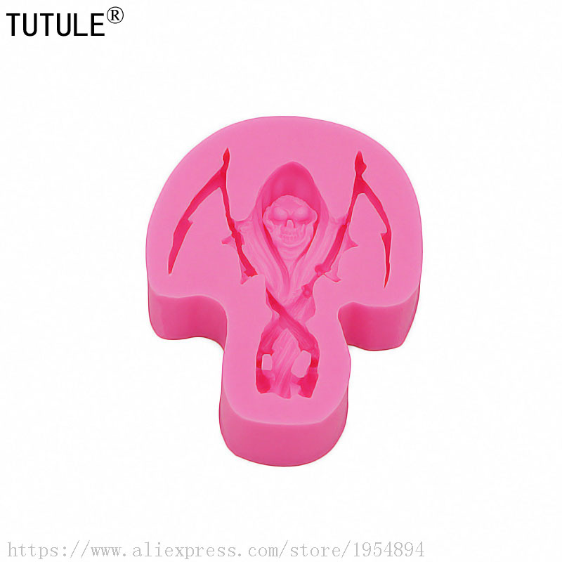 Death Scythe-SKULL SILICONE MO - Zombie Snacks avaliação e preço