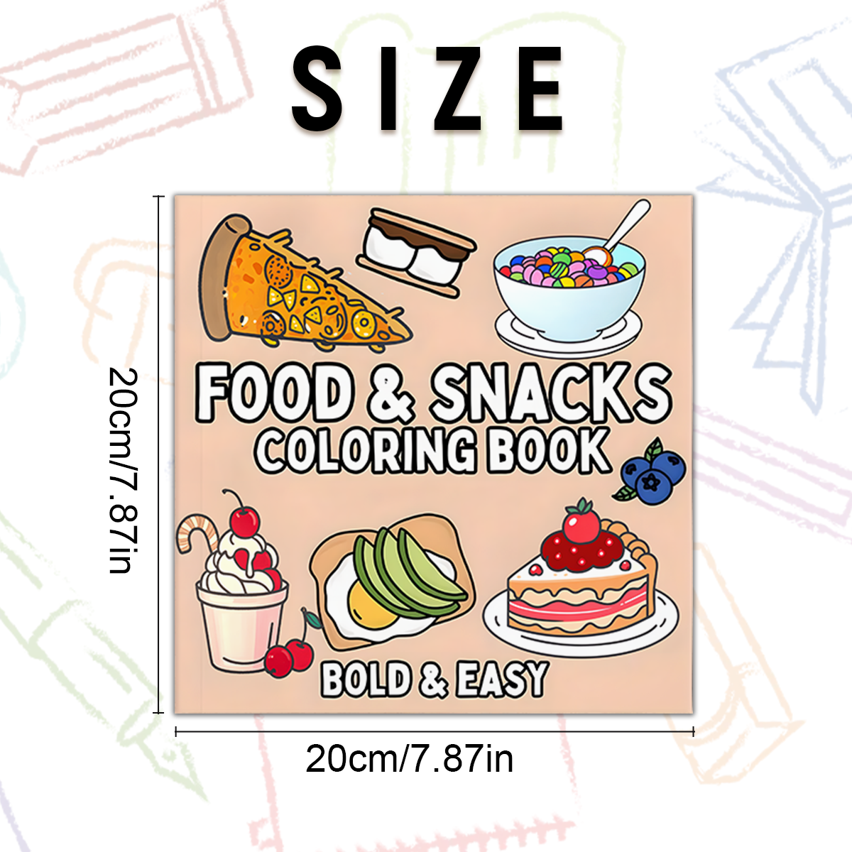 Delicious Food & Snack Themed  - Food Snacks Coloring Book avaliação e preço
