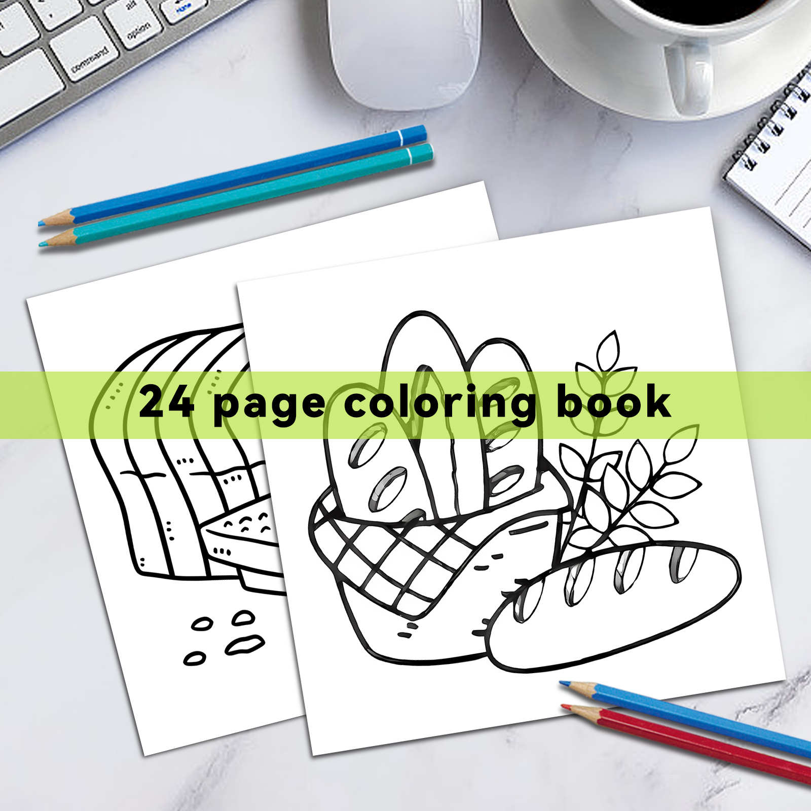 FOOD AND SNACK Coloring Book F - Food Snacks Coloring Book avaliação e preço