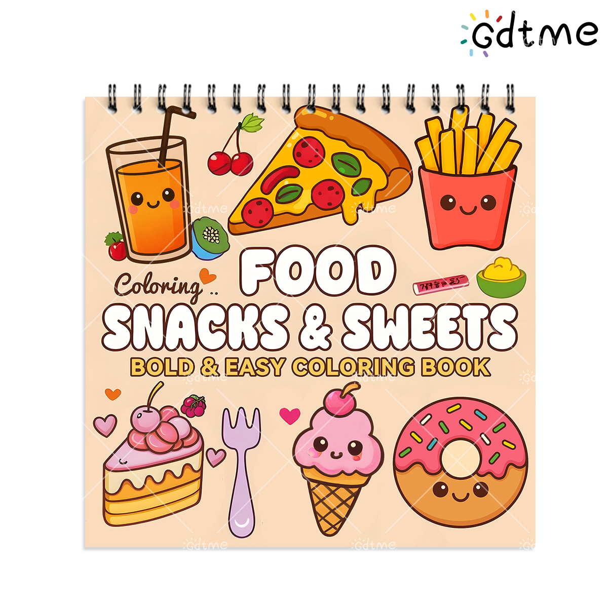 FOOD SNACKS & SWEETS Themed Co - Food Snacks Coloring Book avaliação e preço