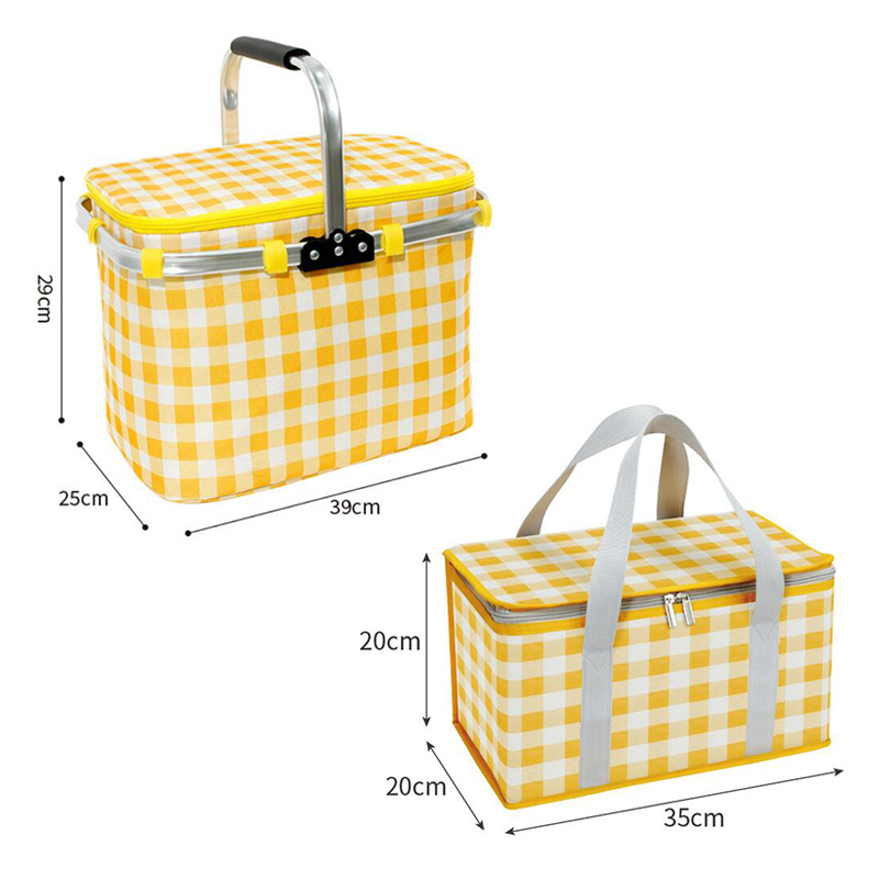 Retro Pastoral Lunch Bag Foldi - Food Snacks For Camping avaliação e preço