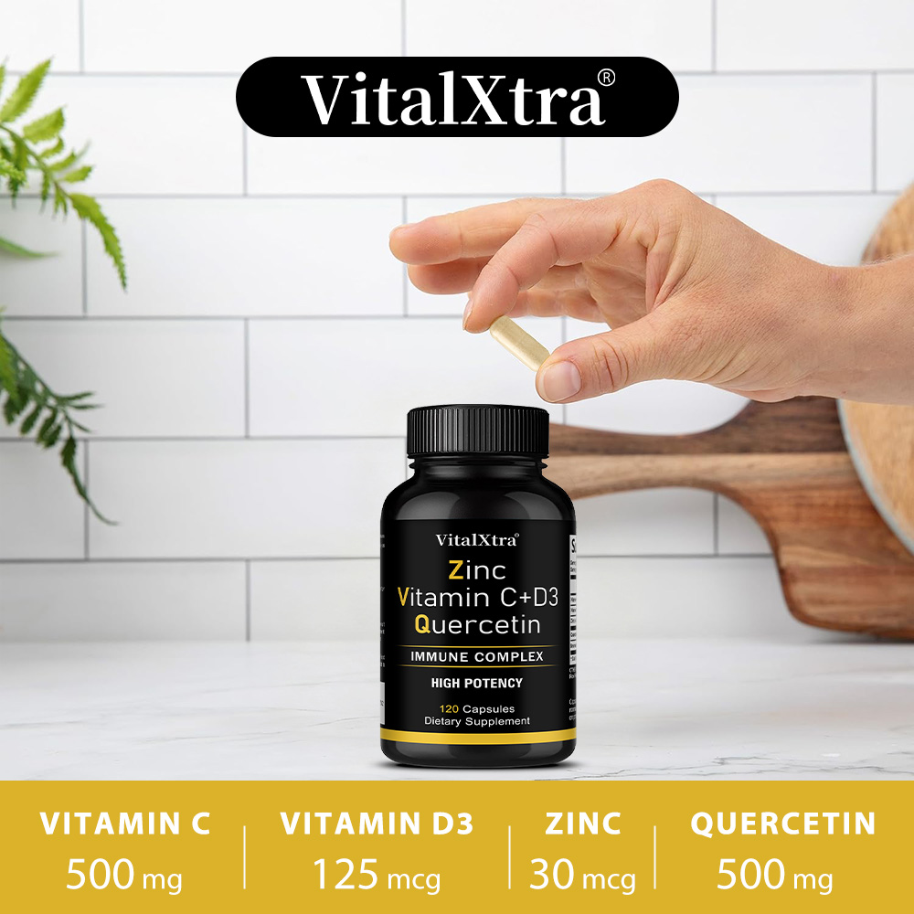 Zinc Quercetin 500mg with Vita - Food Zinc avaliação e preço