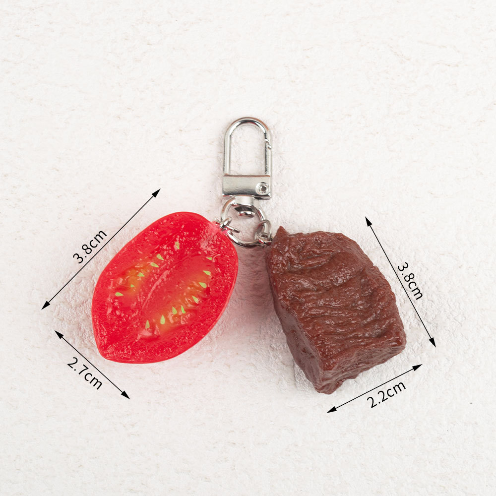 Simulated Food Keychain Fruits - Food Zinc avaliação e preço