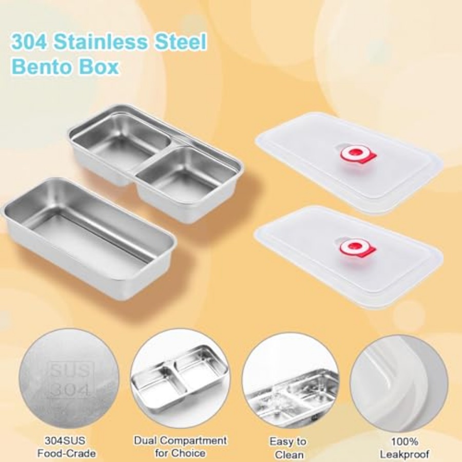 304 Stainless Steel Snack Cont - Food Snacks For Camping avaliação e preço