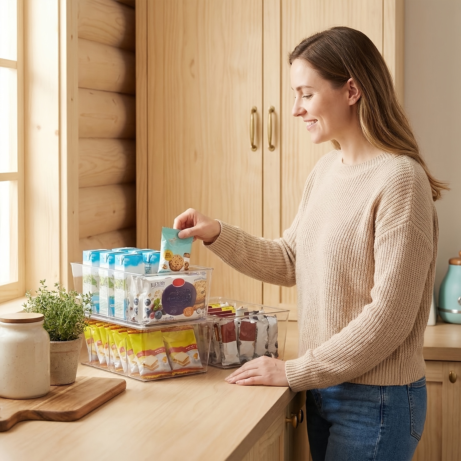 8 Pack Food Storage Organizer  - Food Snacks Packets avaliação e preço