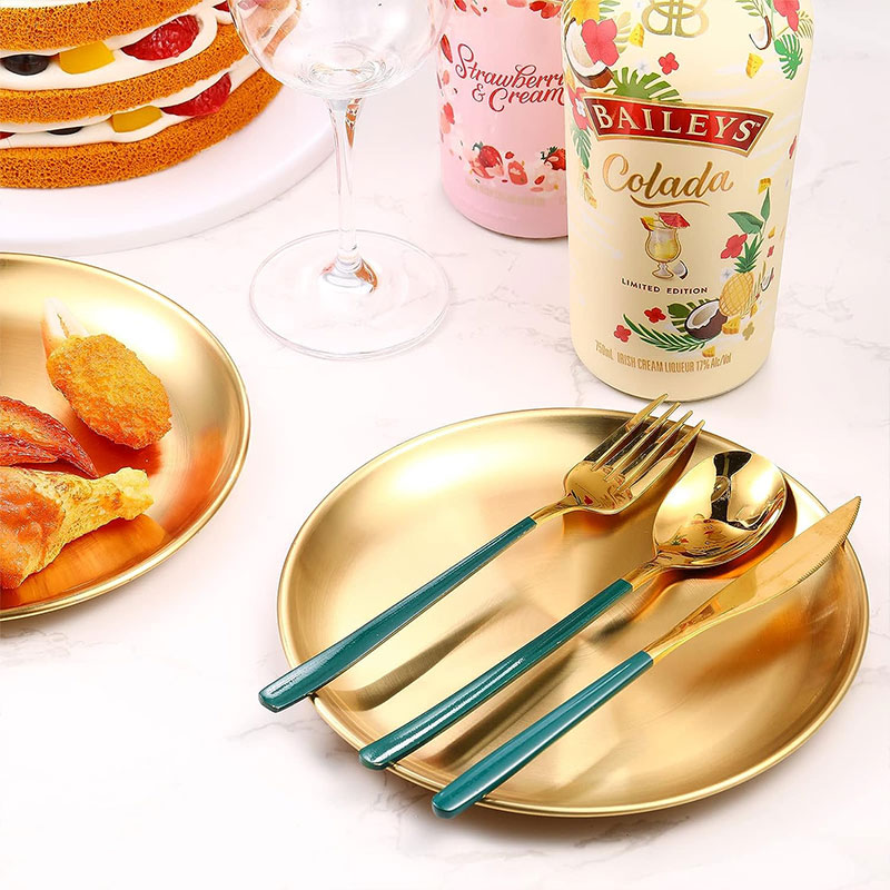 Metal Round Plate Camping Dish - Food Snacks For Camping avaliação e preço