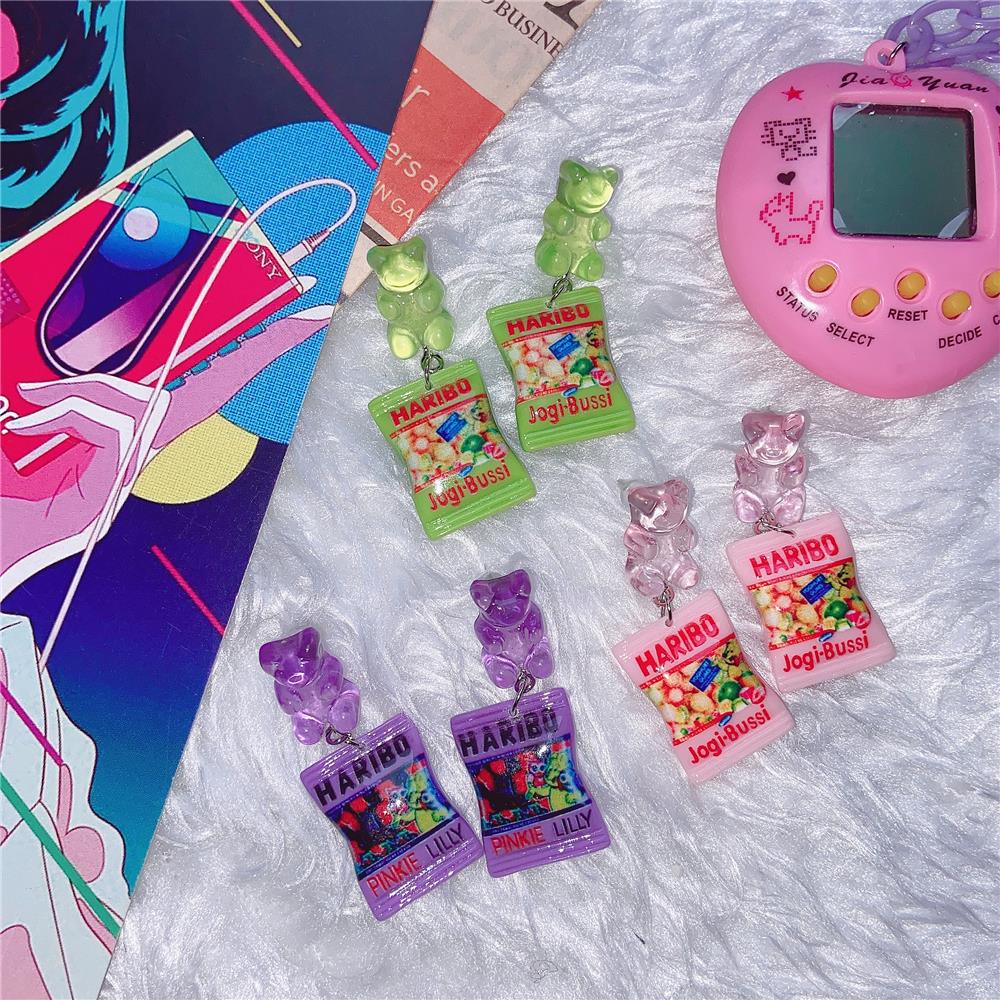 Y2K Mini Candy Bear Colorful D - Food E Snacks avaliação e preço