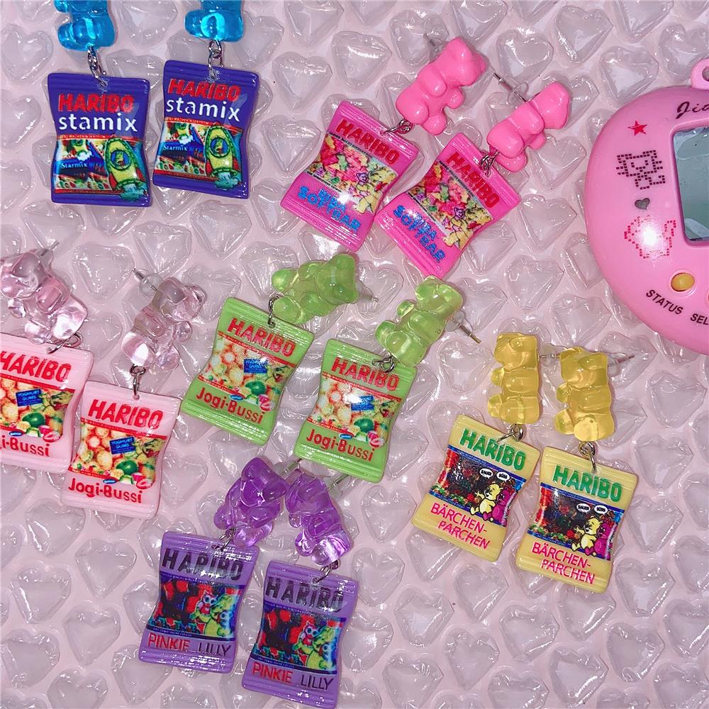 Y2K Mini Candy Bear Colorful D - Food E Snacks avaliação e preço