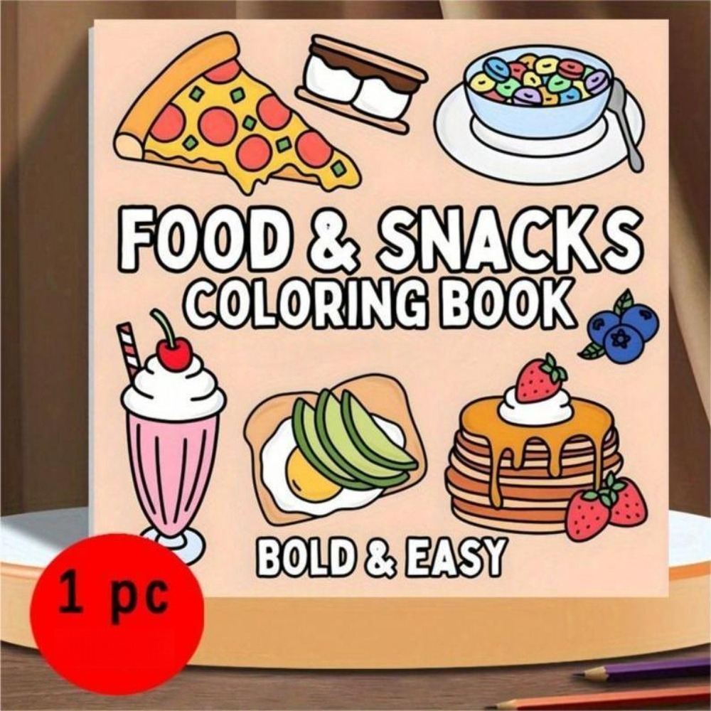 Food and Snacks Coloring Book  - Food Snacks Coloring Book avaliação e preço