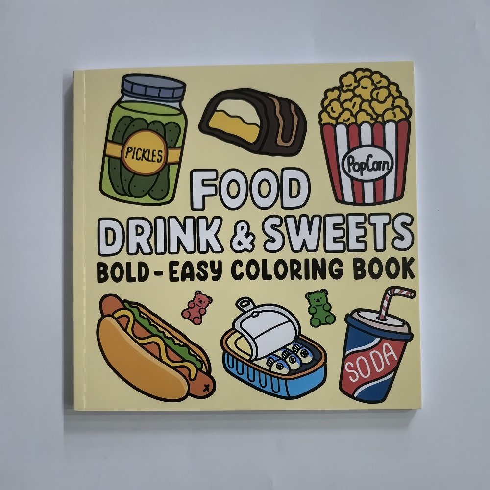 Food Drinks and Desserts Color - Food Snacks Coloring Book avaliação e preço