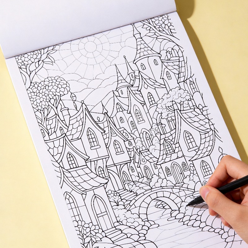 An Adult Decompression and Med - Food Snacks Coloring Book avaliação e preço
