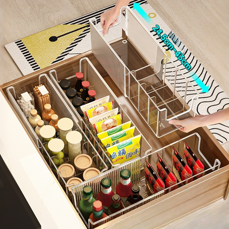 Clear Kitchen Storage Box with - Food Snacks Packets avaliação e preço