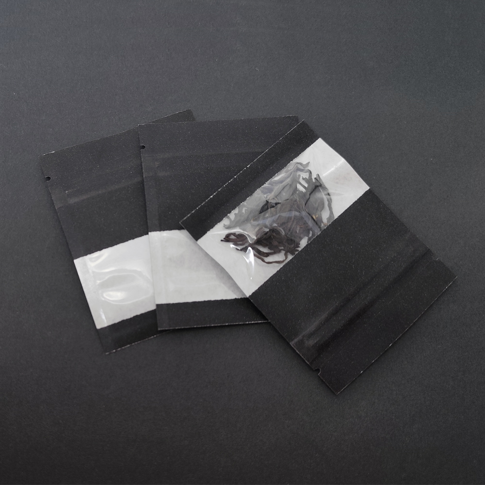 100pcs Black Reclosable Kraft  - Food Snacks Packets avaliação e preço
