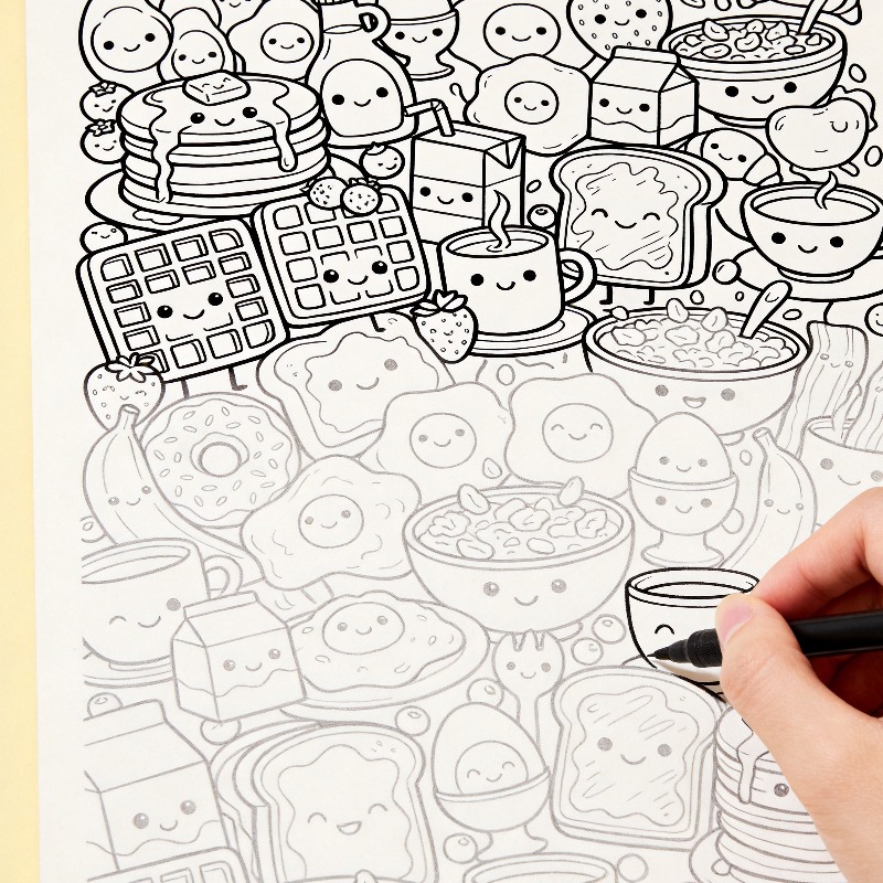 An Adult Decompression and Med - Food Snacks Coloring Book avaliação e preço