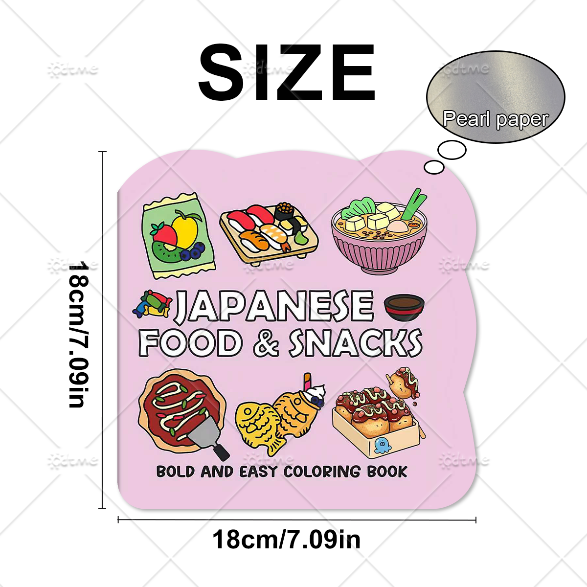 JAPANESE FOOD & SNACKS Irregul - Food Snacks Coloring Book avaliação e preço